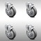 Service Caster 5 Inch SS Thermoplastic Rubber Wheel Swivel Bolt Hole Caster Set with Brake SCC SCC-SSBH20S514-TPRB-TLB-4 - alternate 1